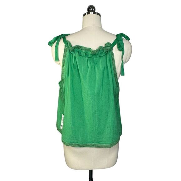 Joie Green Cotton Ariella Tank Top | Size XL - Picture 7 of 8